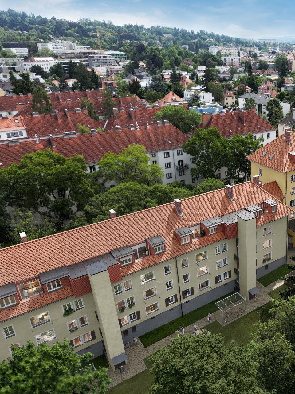 Wohnimmobilie eines realKomm Bauherrenmodells in Graz